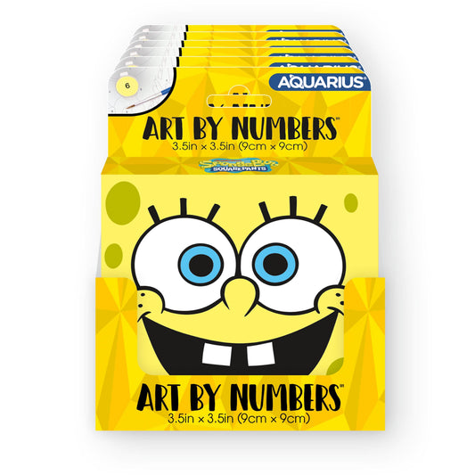 Aquarius - SpongeBob SquarePants Face Micro Art by Numbers (PDQ) (3.5" x 3.5")