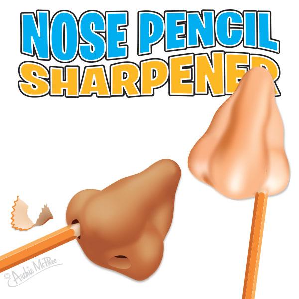Archie McPhee - Nose Pencil Sharpener
