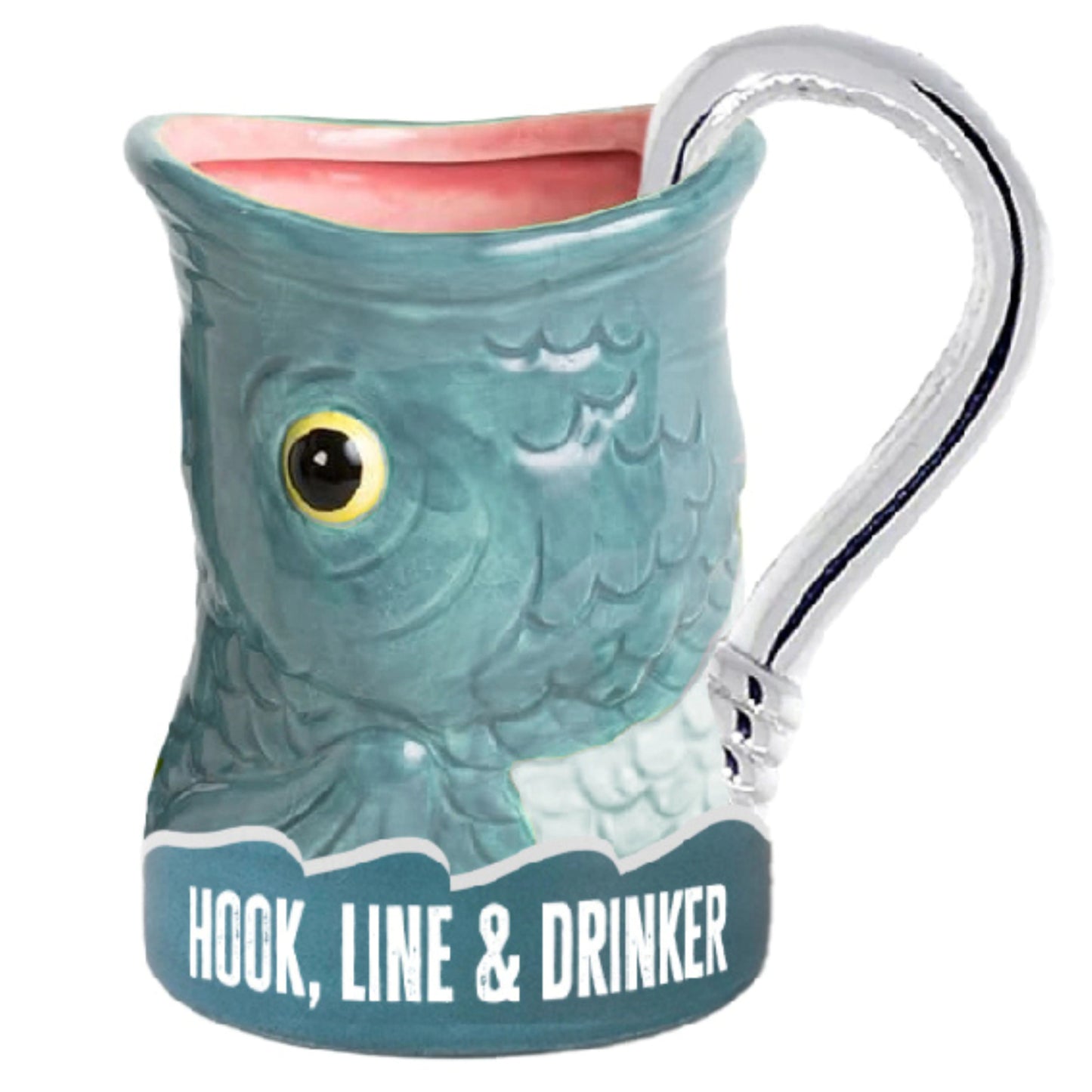 Boxer Gifts - Hook, Line & Drinker Fish Mug (18oz)