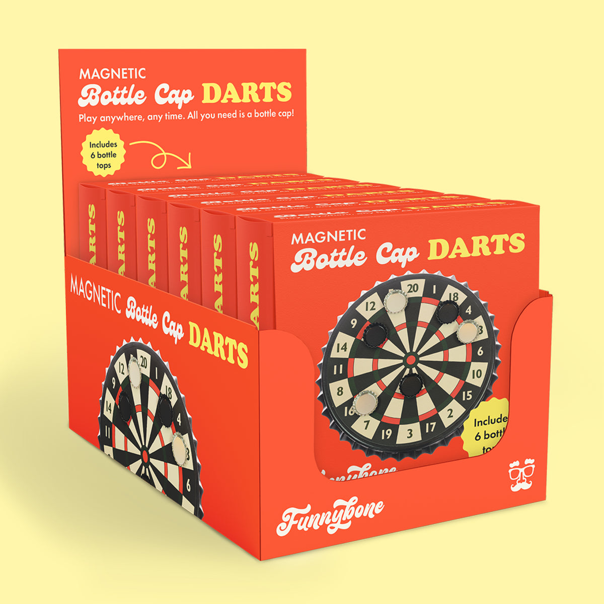 Funnybone - Magnetic Bottle Cap Dartboard