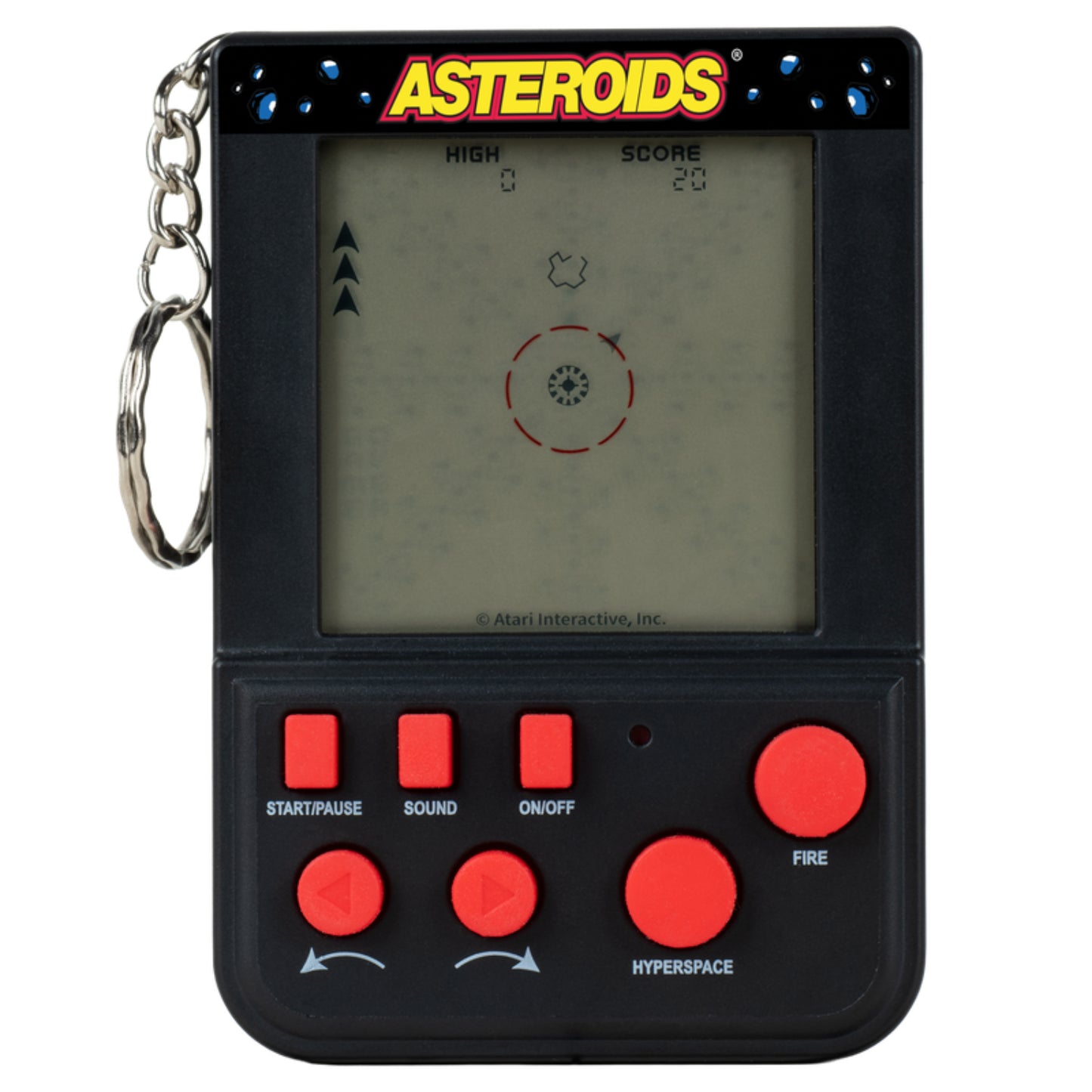 Fizz Creations - Asteroids Keyring game