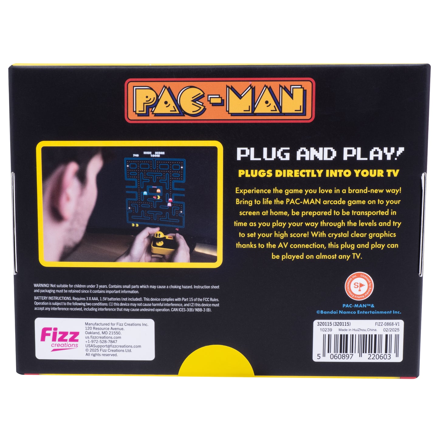 Fizz Creations - Pac-Man Plug N Play
