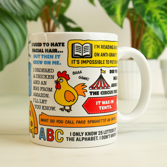 Gift Republic - Dad Jokes Ceramic Mug (350ml)