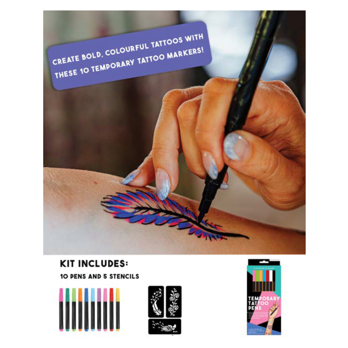 Gift Republic - Temporary Tattoo Pens