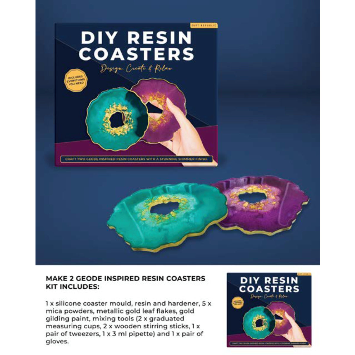Gift Republic - DIY Resin Coasters