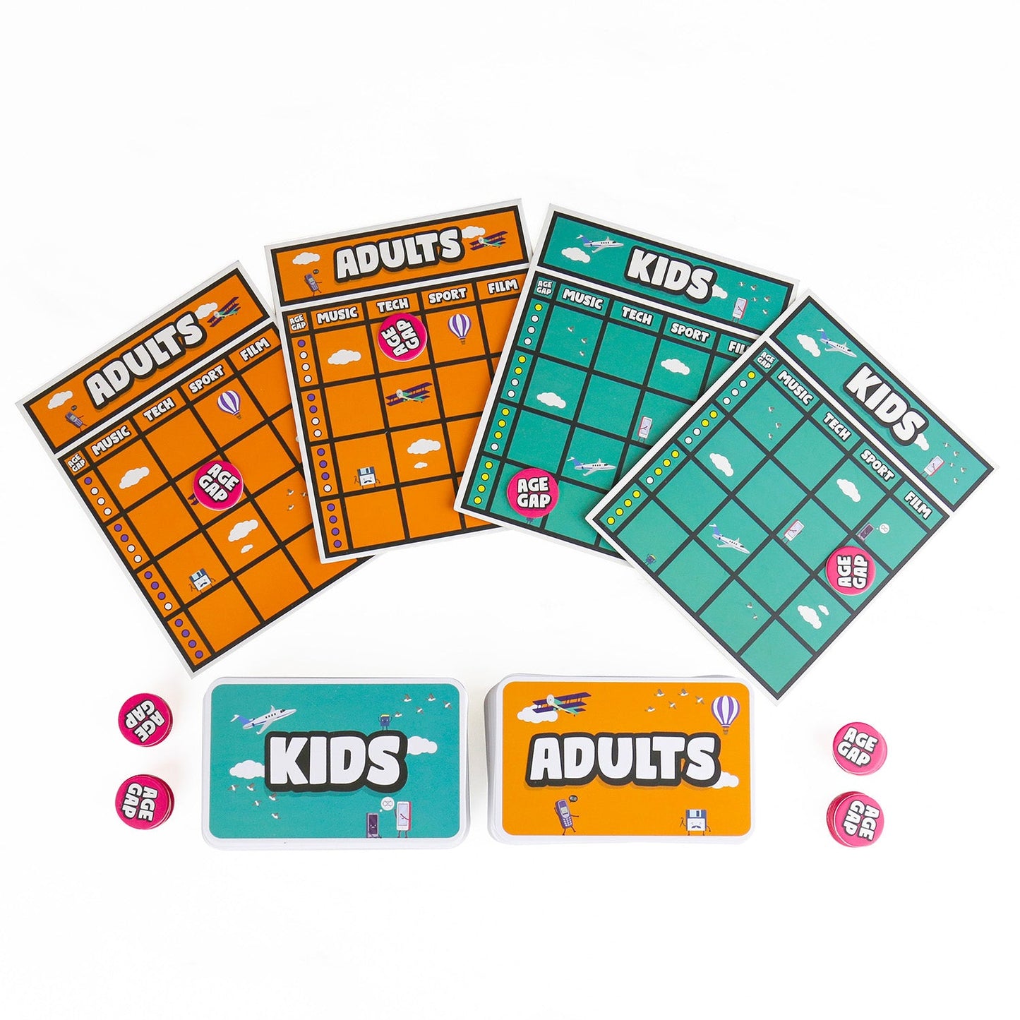 Age Gap - Kids v Adults Trivia Game