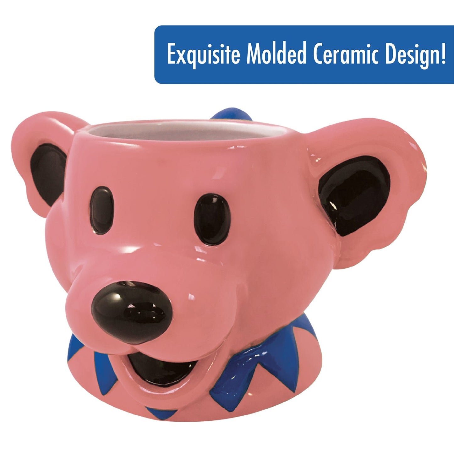 Grateful Dead - Dancing Bear Molded Head Ceramic Mug