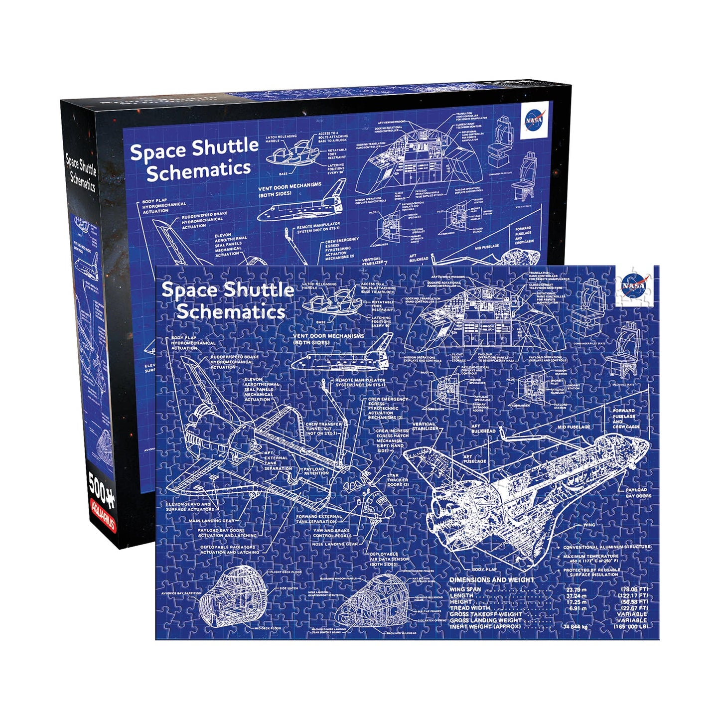 NASA - Shuttle Schematic 500pc Puzzle