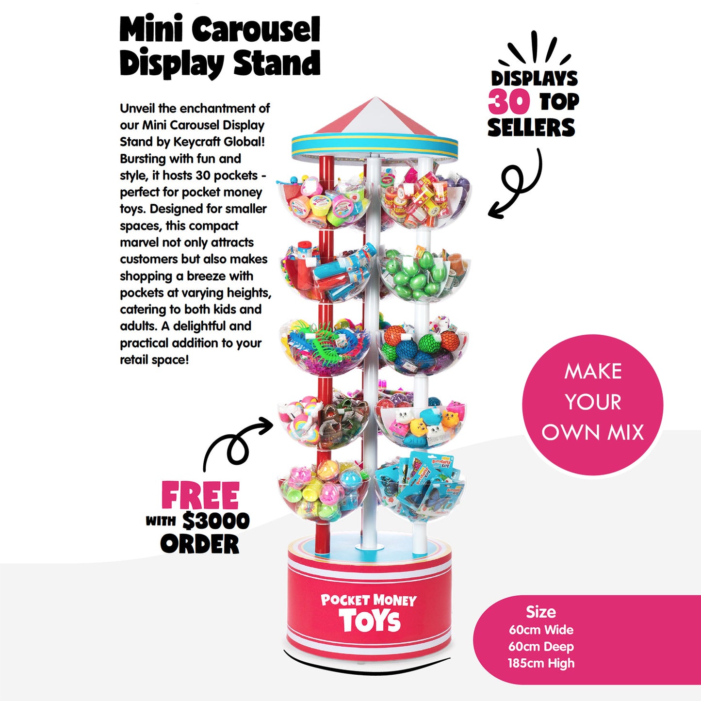 Keycraft - Mini Impulse Carousel Display Stand