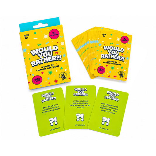 Let's Replay - Would you Rather? Mini Card Game (50 Cards)