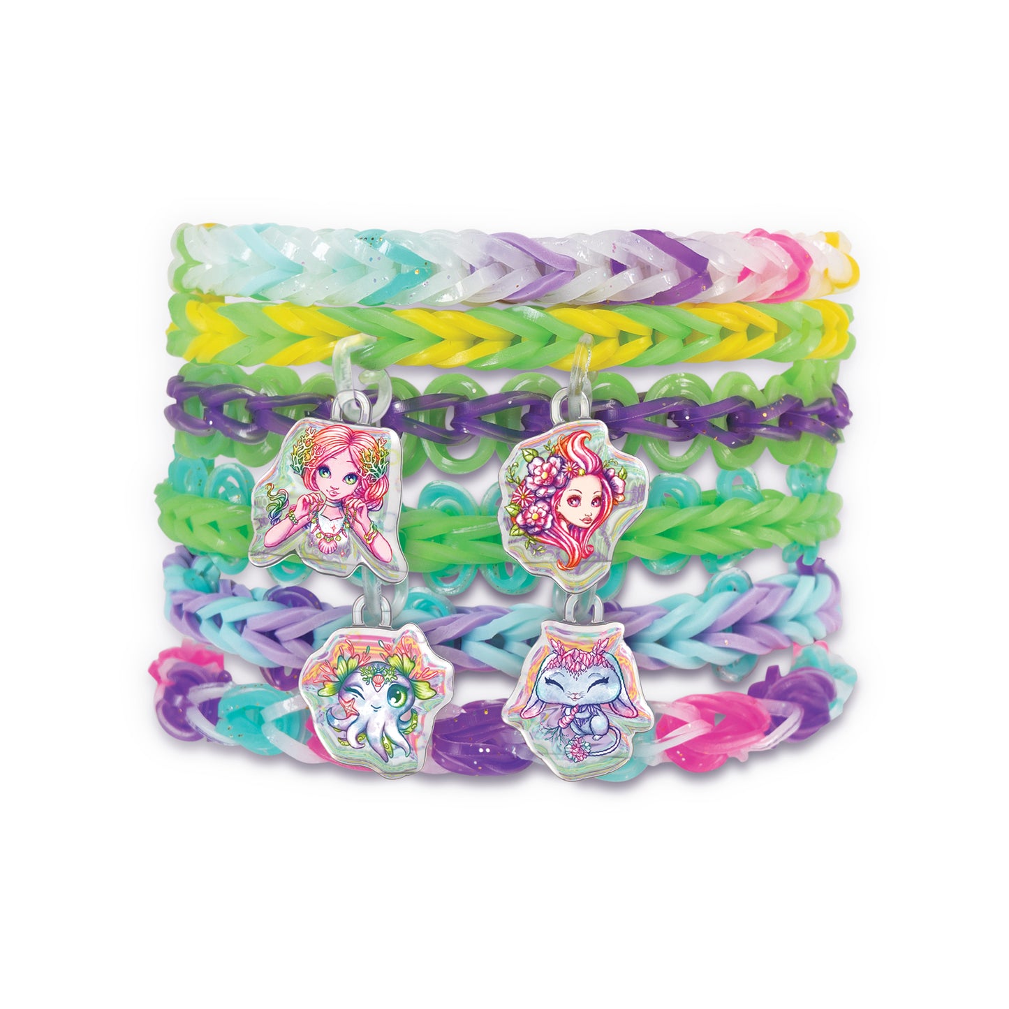 Rainbow Loom - Nebulous Stars Charm Bracelet Set