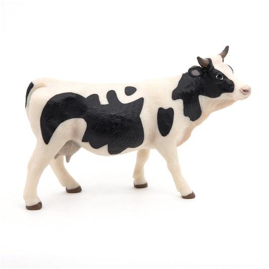 Papo - Black and White Cow Figurine