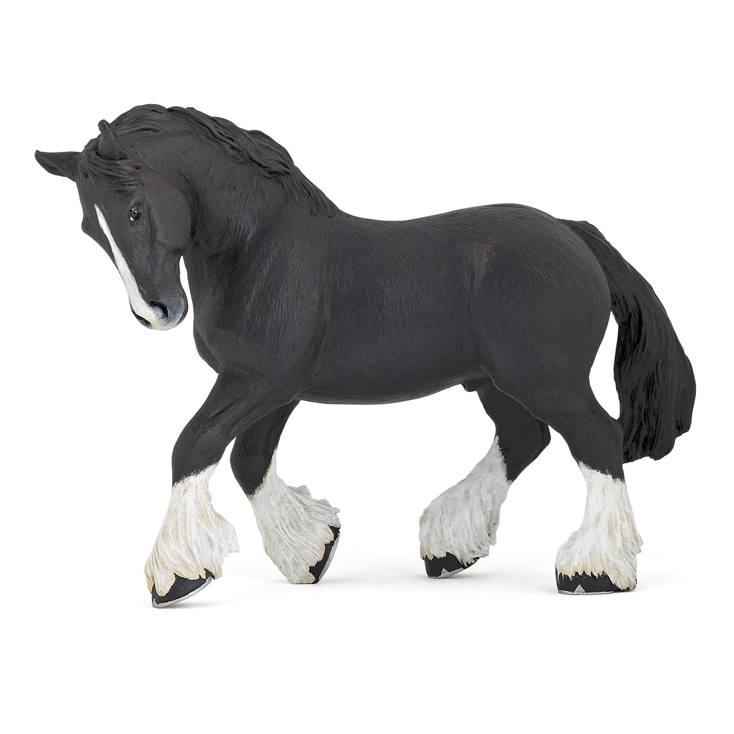 Papo - Black Shire Horse Figurine