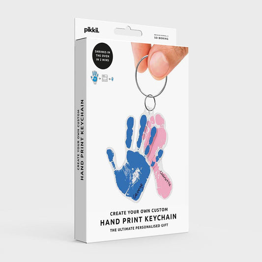 Kids Handprint Shrink Keyring Kit