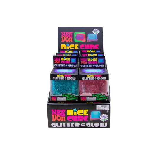 Schylling - Nice Cube Glitter & Glow NeeDoh