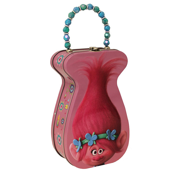 Trolls Movie "Poppy" Head Shaped Tin Carry All Fun Box