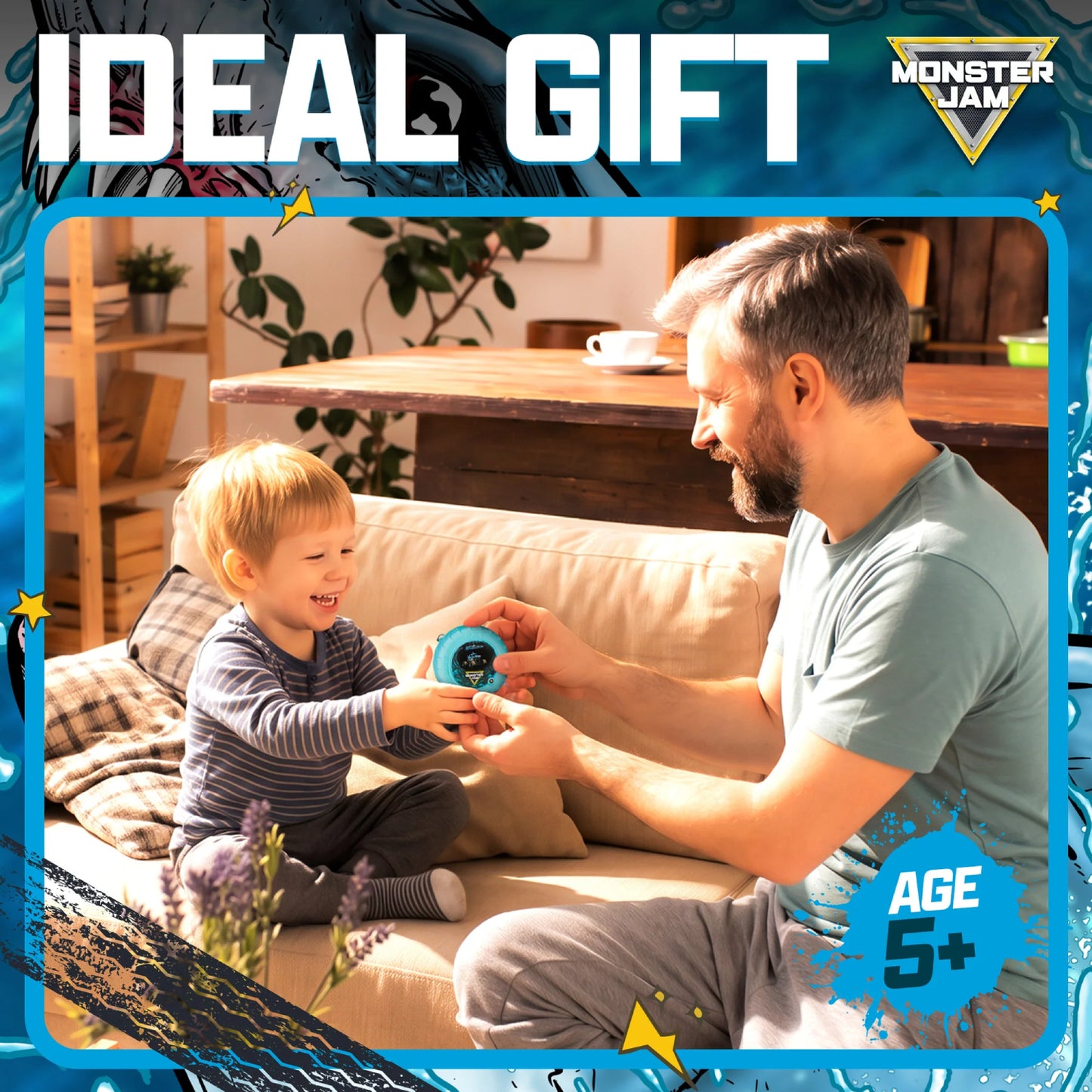 Monster Jam Digital Truck Keyring Game - Megalodon