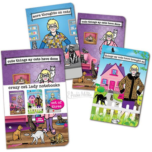 Archie McPhee - Crazy Cat Lady Notebooks