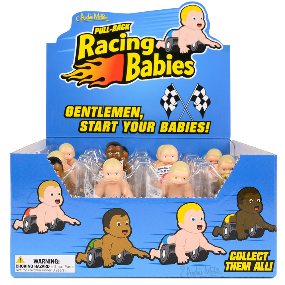 Archie McPhee - Pull Back Racing Babies