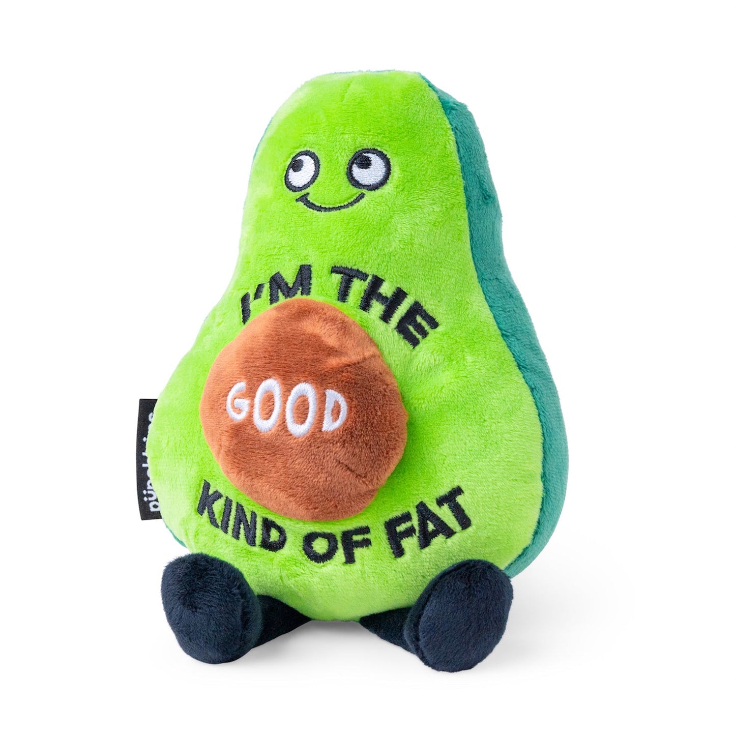 "Im The Good Kind Of Fat" Plush Avocado