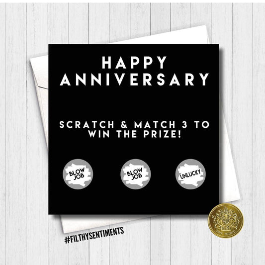 Filthy Sentiments - Anniversary Scratch Card
