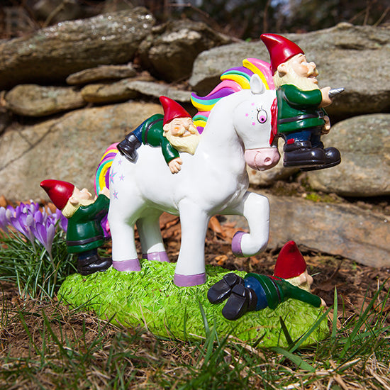 BigMouth Unicorn Gnome Massacre Garden Gnome