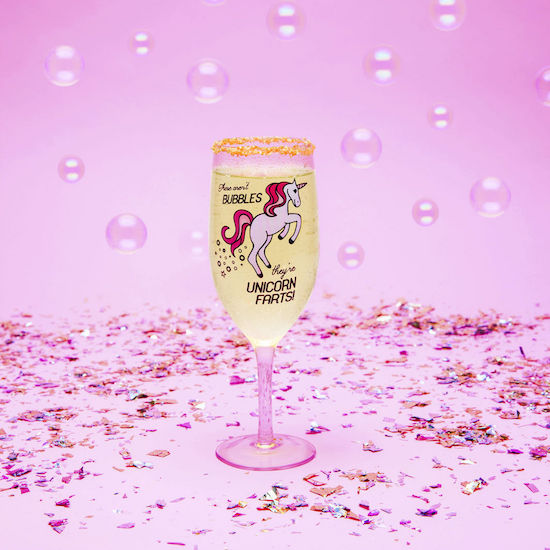 BigMouth - The Unicorn Farts Champagne Glass