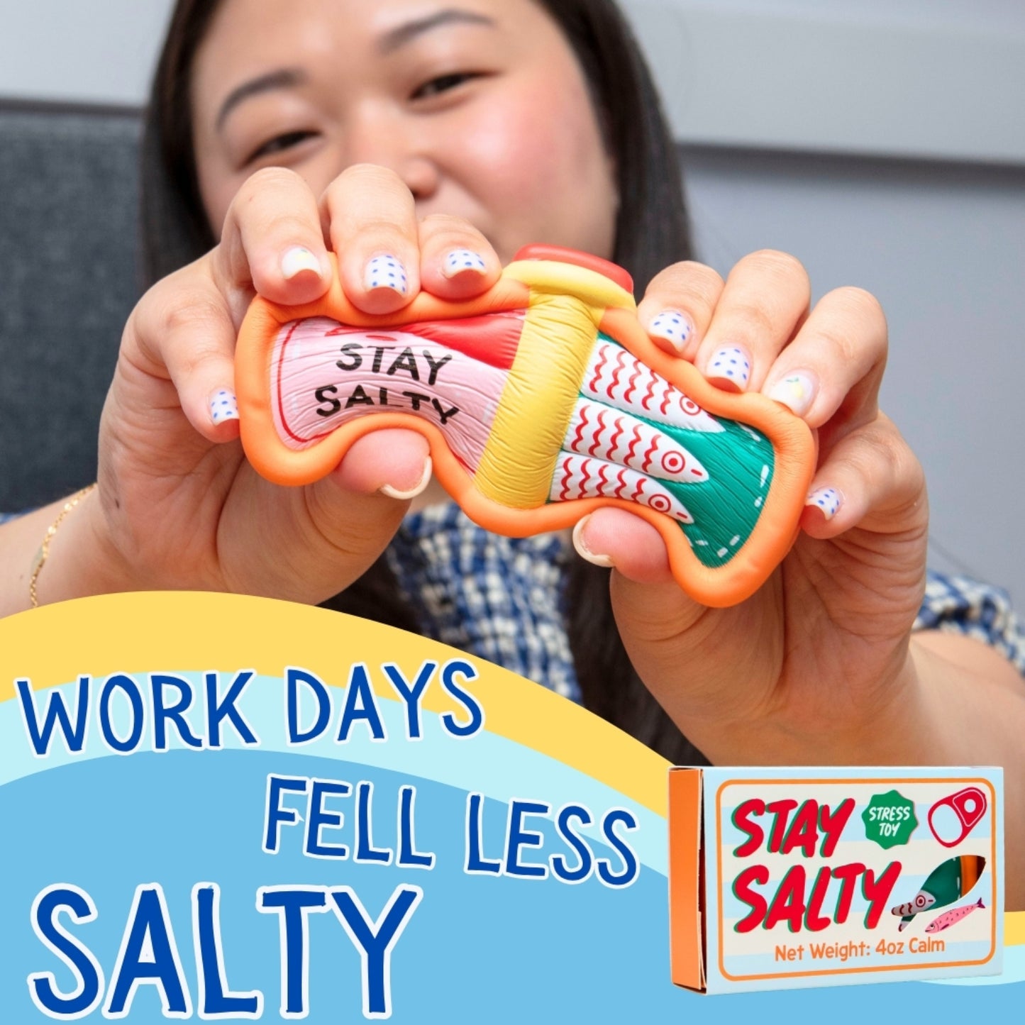 Boxer Gifts - Stress Toy - Stay Salty Sardine Tin