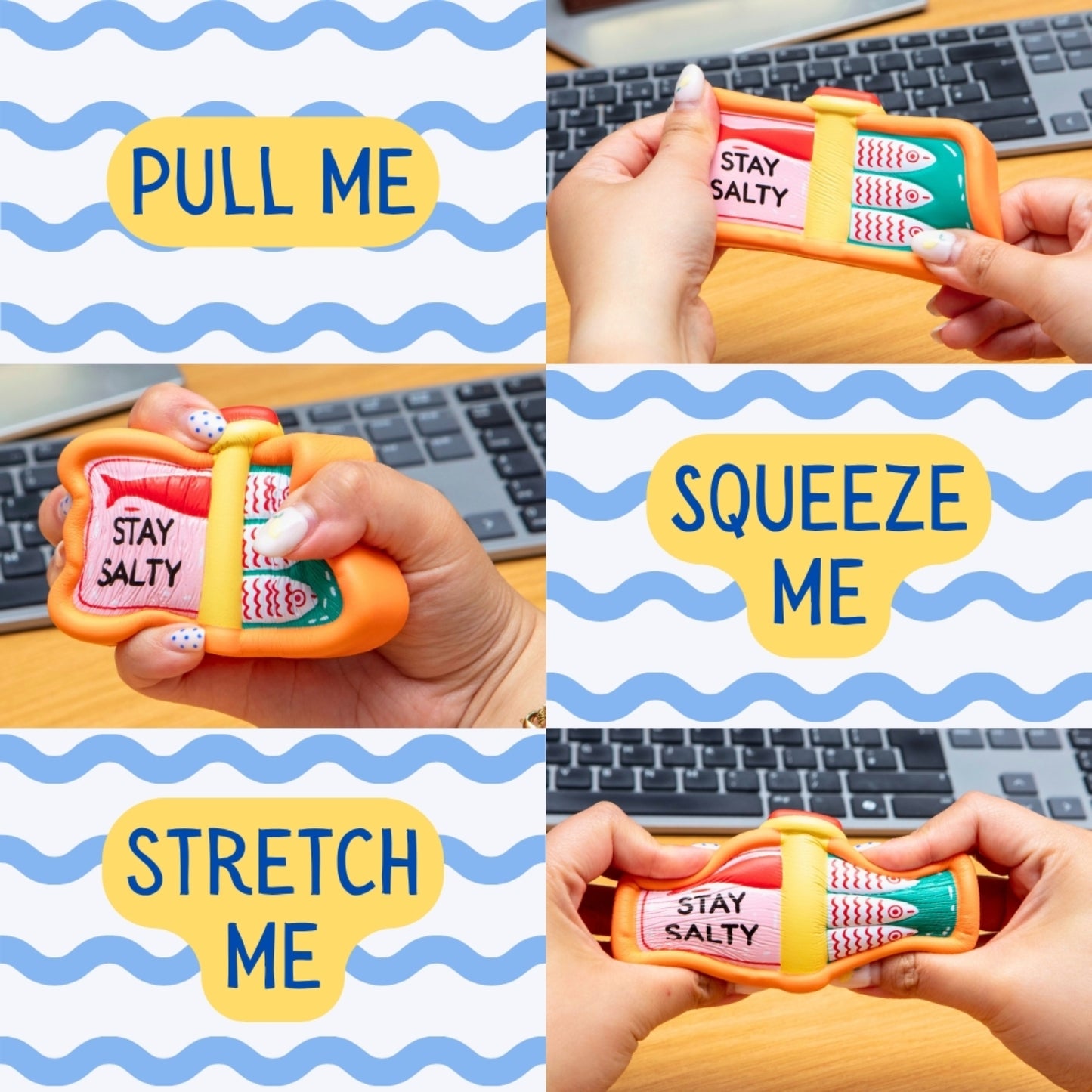 Boxer Gifts - Stress Toy - Stay Salty Sardine Tin