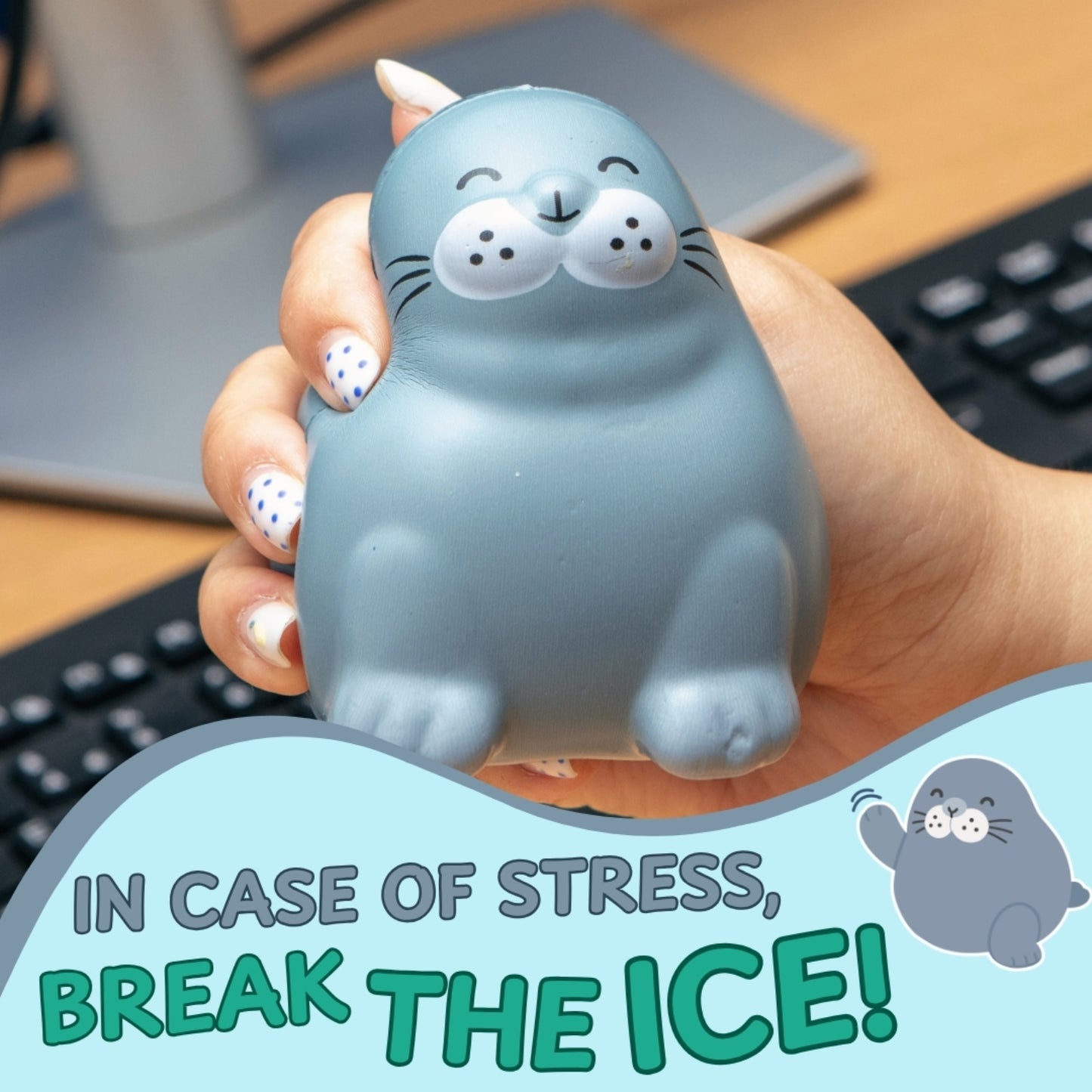 Boxer Gifts - Stress Toy - Break The Ice Chonky Seal