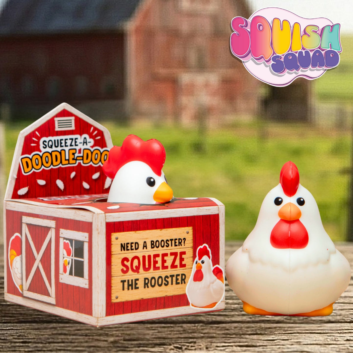 Boxer Gifts - Stress Toy - Squeeze-a-doodle-doo Rooster