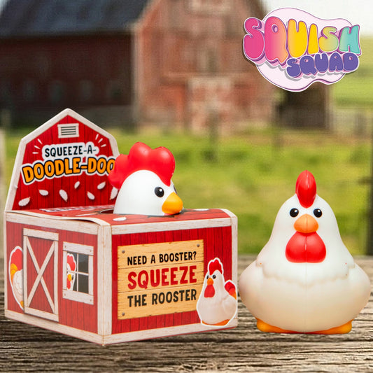 Boxer Gifts - Stress Toy - Squeeze-a-doodle-doo Rooster