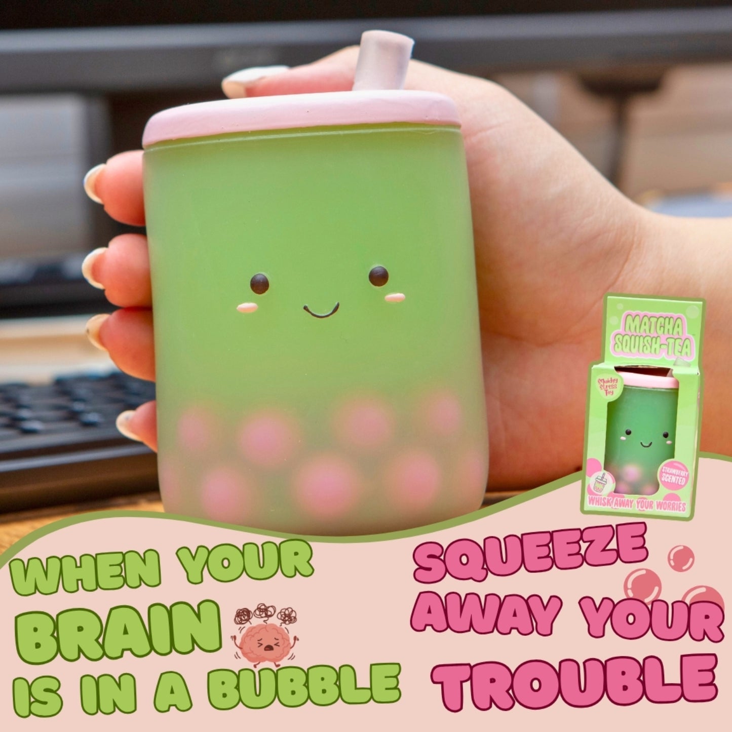 Boxer Gifts - Stress Toy - Matcha Squish-Tea