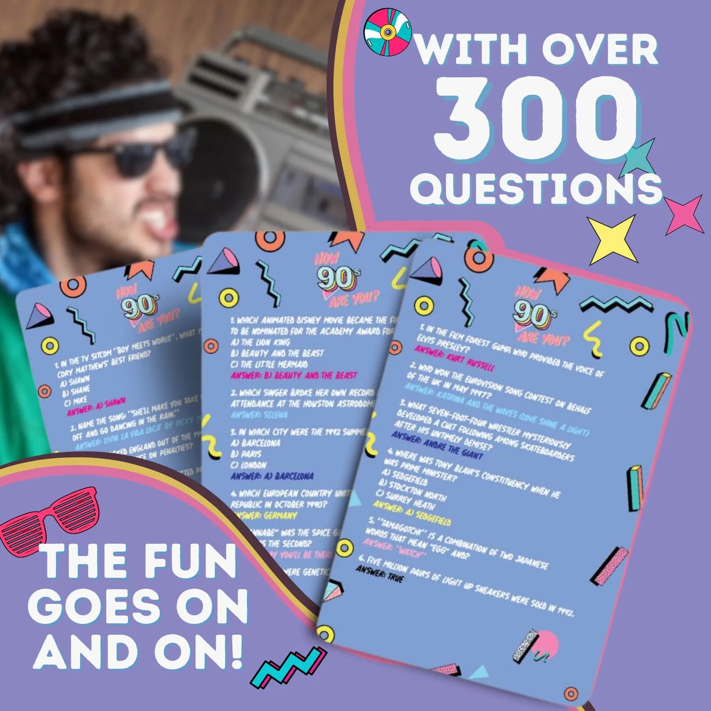 Boxer Gifts - How 90's Are You? Trivia Game