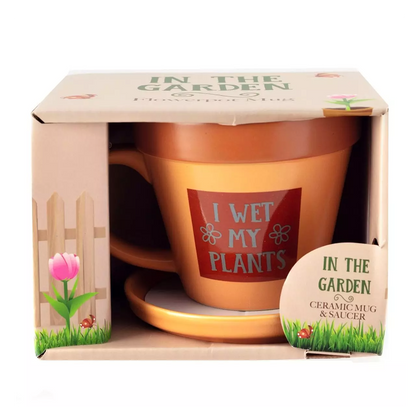 Plant Pot Mug - I Wet My Plants