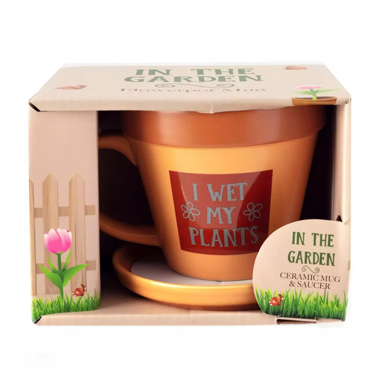 Plant Pot Mug - I Wet My Plants