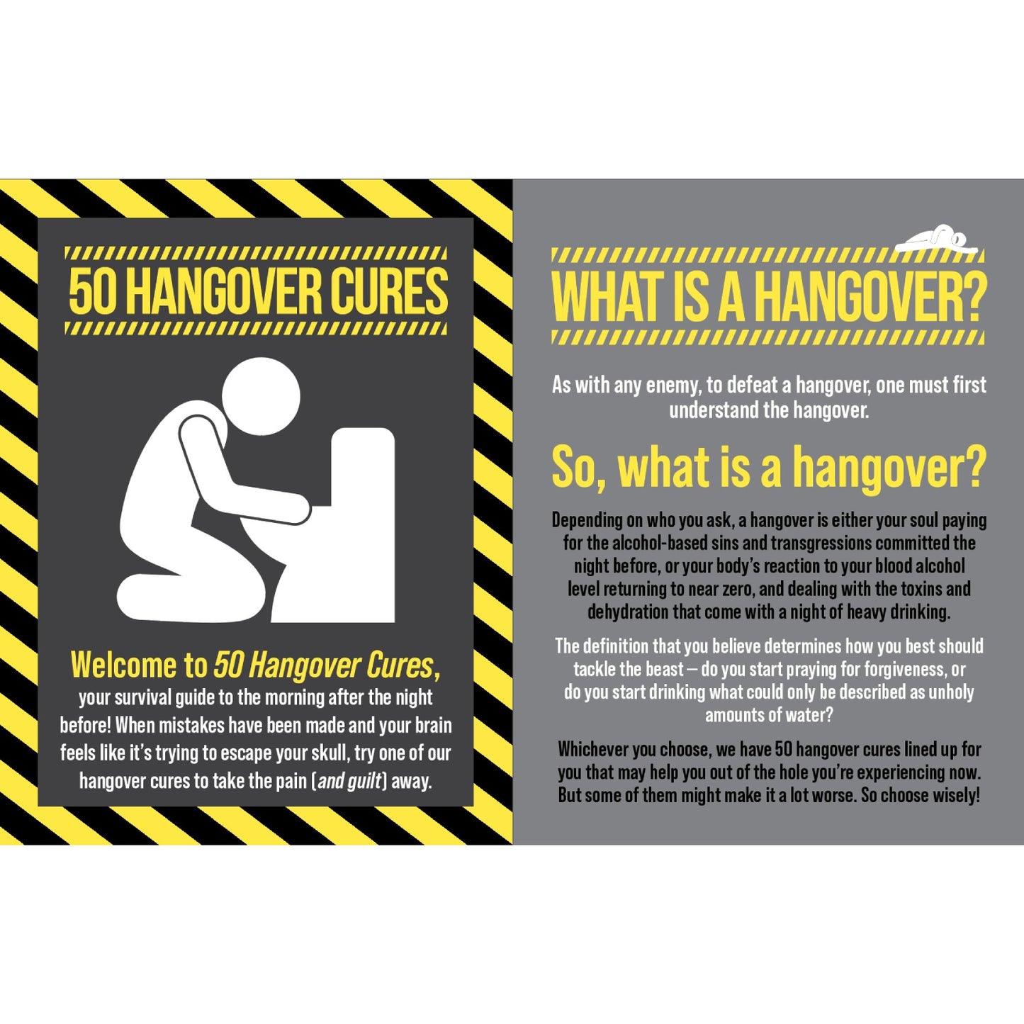 Boxer Gifts - 50 Hangover Cures Book