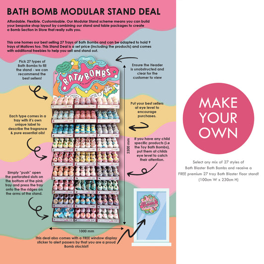 Bomb Blaster 27 Tray Modular Display Stand - EMPTY