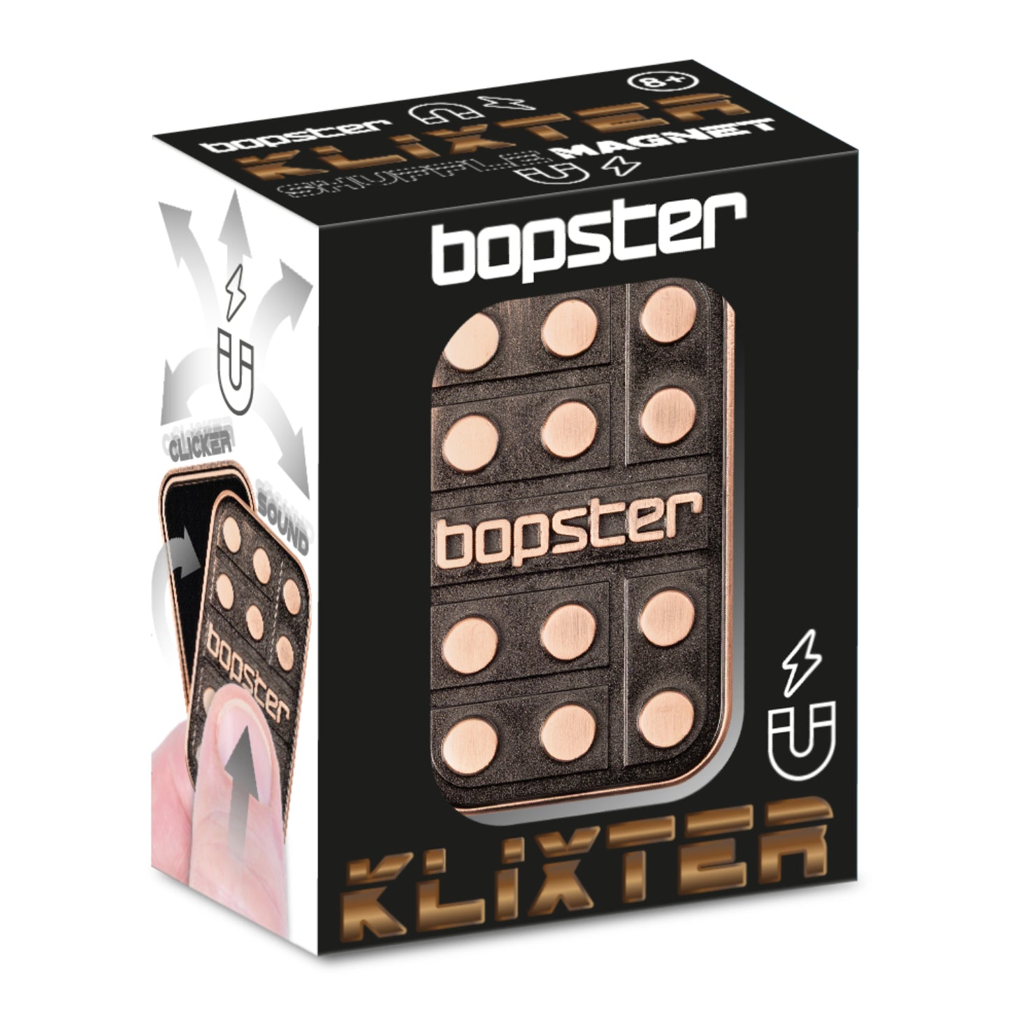 Bopster - Klixter Metal Fidget Domino