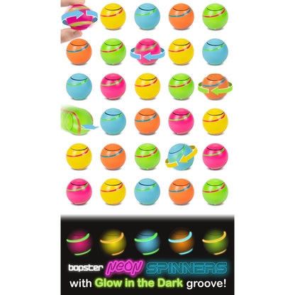 Bopster - Neon Spin Ball Spinner (Assorted)