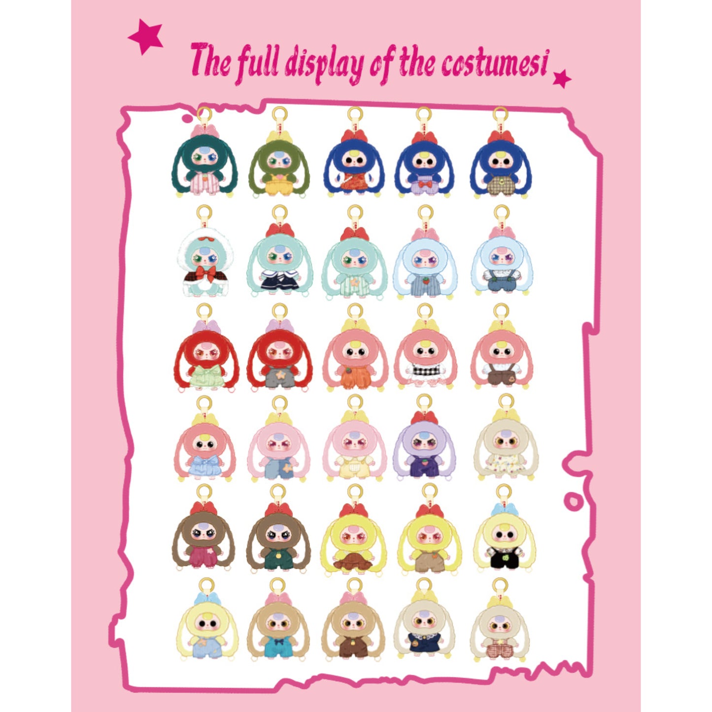Baby Three - Macaron Cute Bunny V2 Plush Blind Box