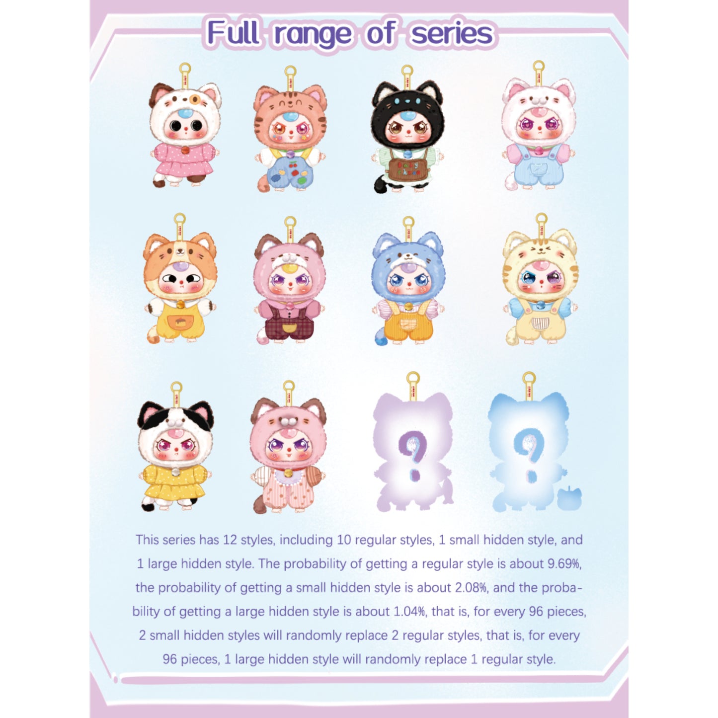 Baby Three - Kitten Wardrobe Plush Blind Box