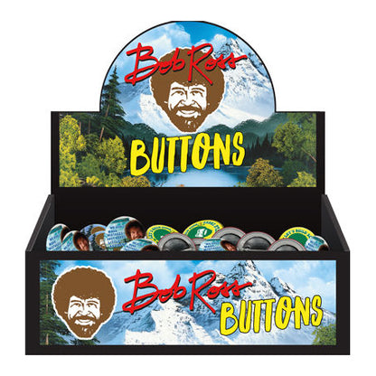 144 Unit Bob Ross Button Pre-pack with Display