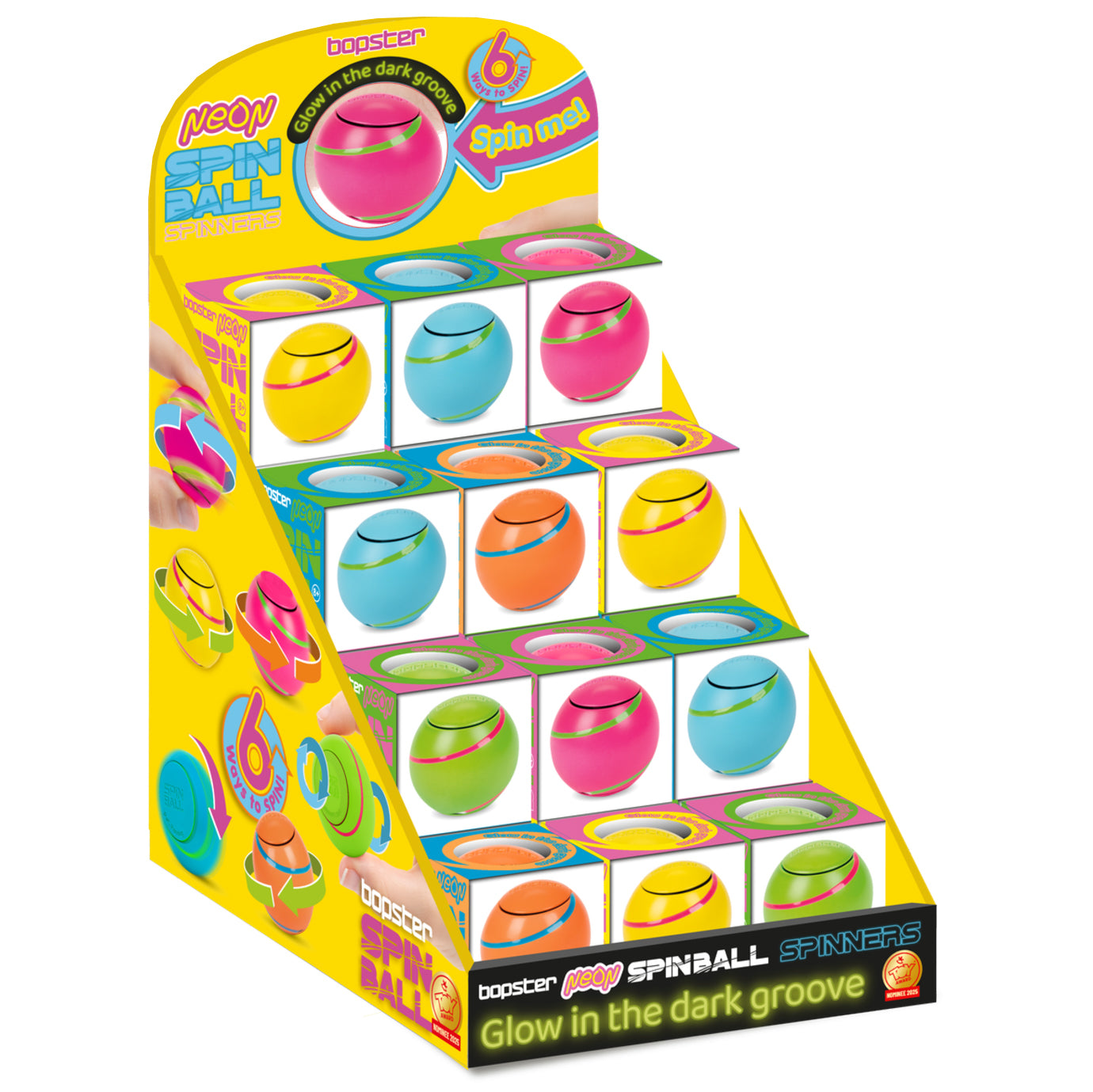 Bopster - Neon Spin Ball Spinner (Assorted)