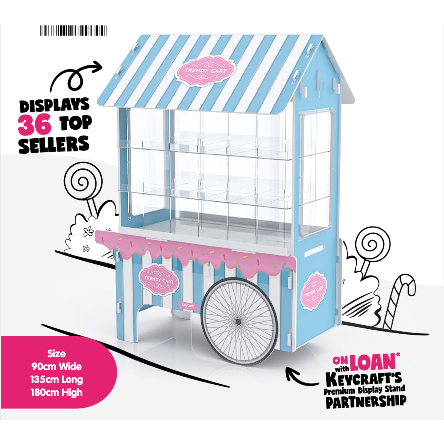 Keycraft - Candy Cart Display Stand