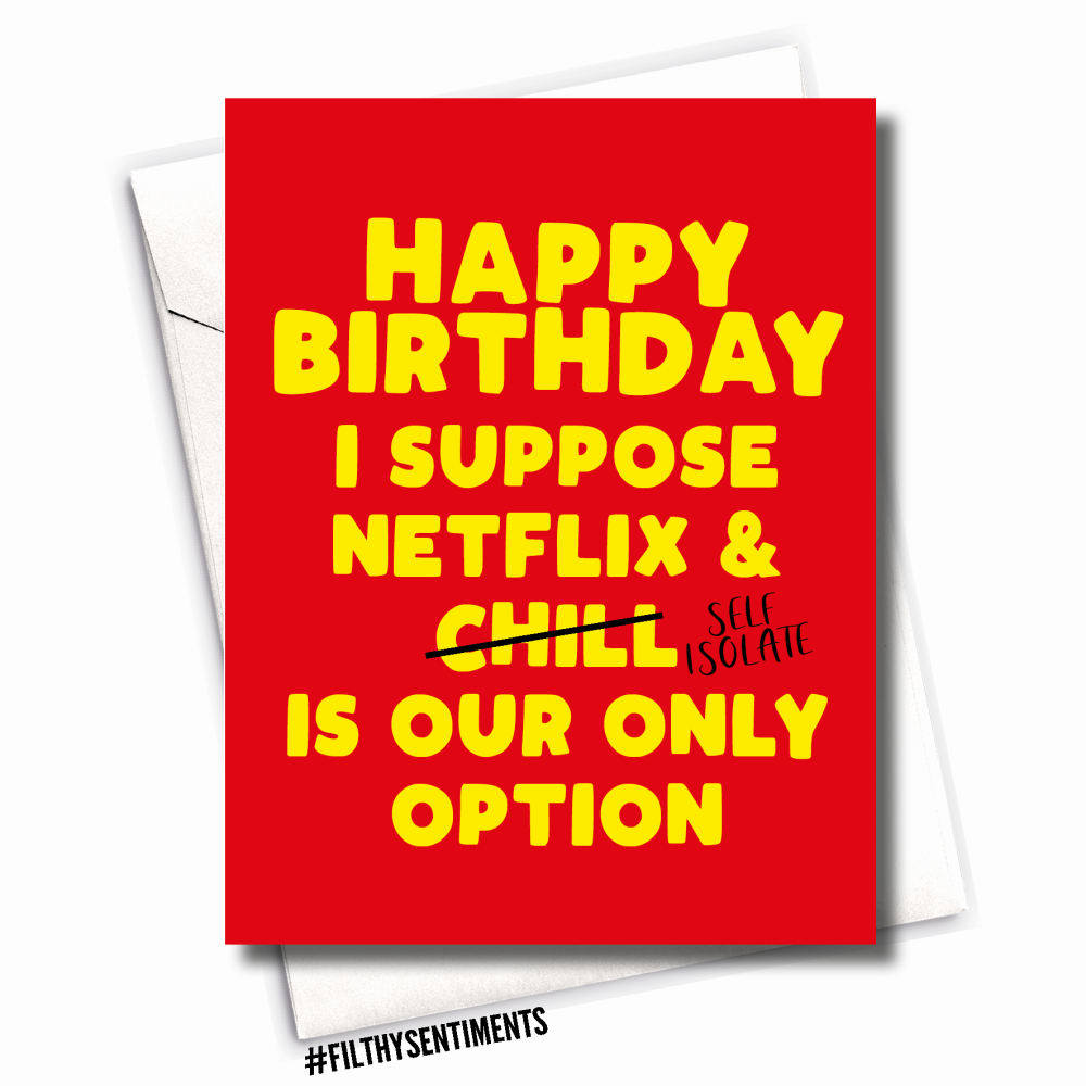 Filthy Sentiments - Netflix & Isolate Card – William Valentine