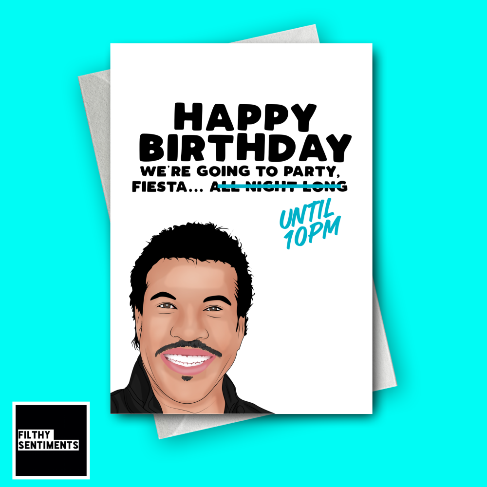 Filthy Sentiments - Lionel 10pm Birthday Card