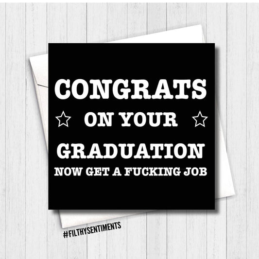 Filthy Sentiments - Congrats On Your Graduation Card