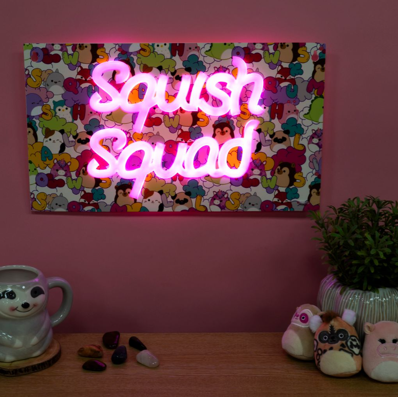 Squishmallows Squish Squad Neon Wall Light