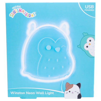 Squishmallows Neon Wall Light - Winston The Owl
